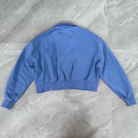 Women’s Nike Phoenix Fleece Half Zip Cropped Pullover Sweatshirt Large - Picture 8 of 16